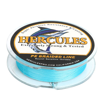 100M 109Yds Blue 10lb-300lb HERCULES PE Braided Fishing Line 8 Strands HERCULES
